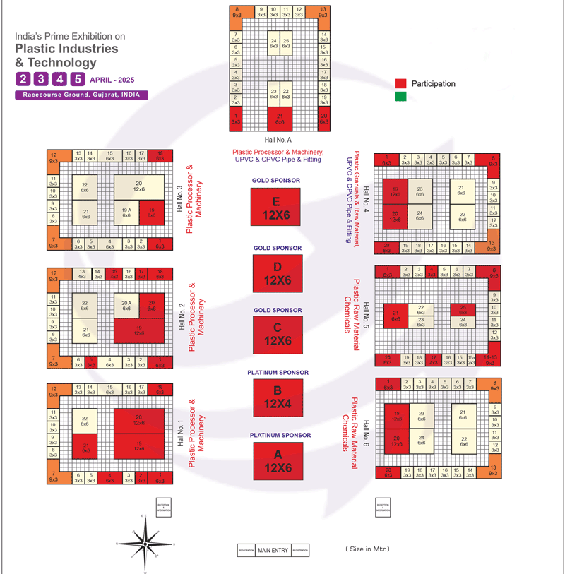 Floor Plan Of The Plast Show Rajkot 2025