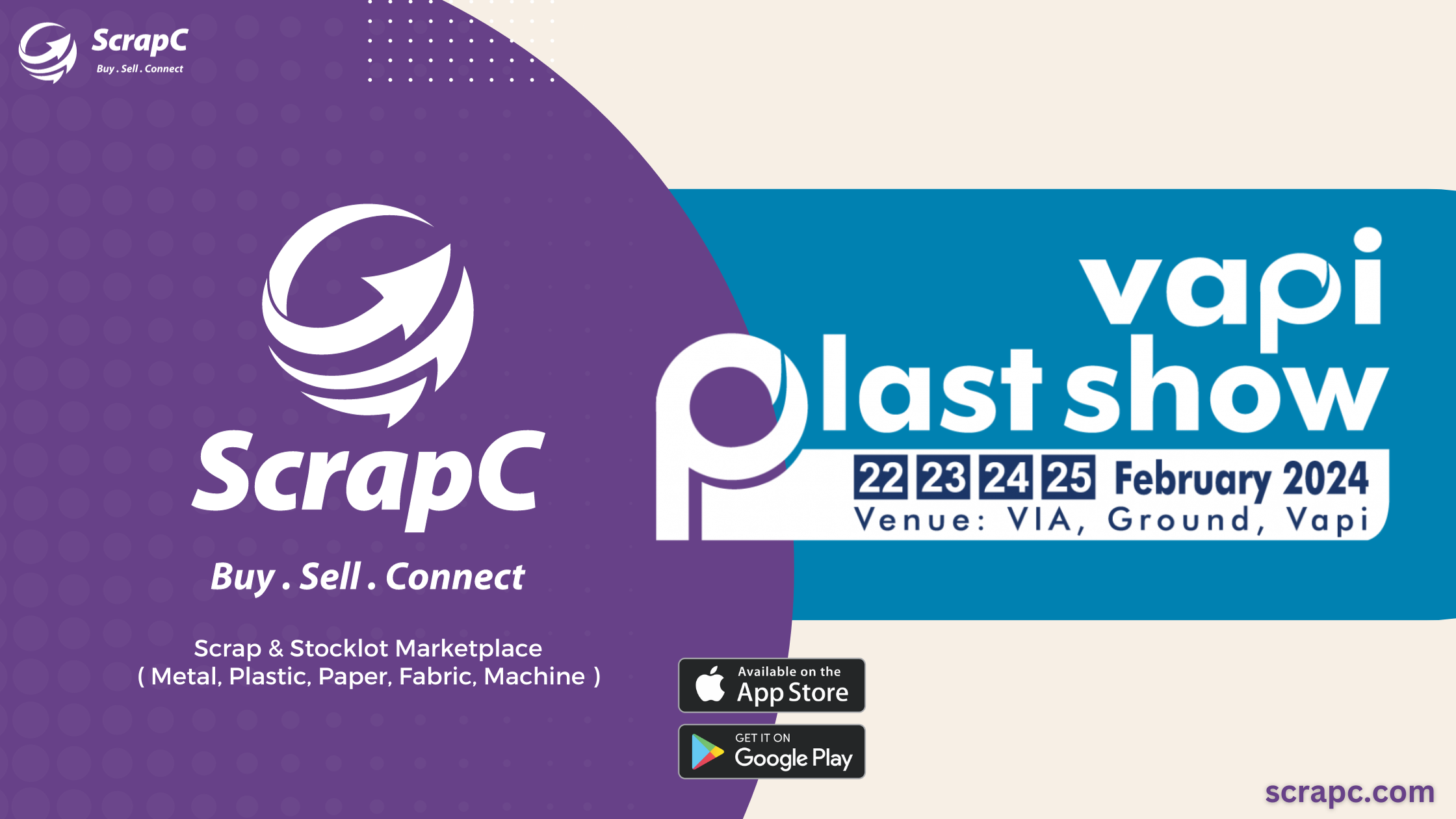 Vapi Plast 2024 India's Premier Plastics Exhibition (Gujarat) ScrapC