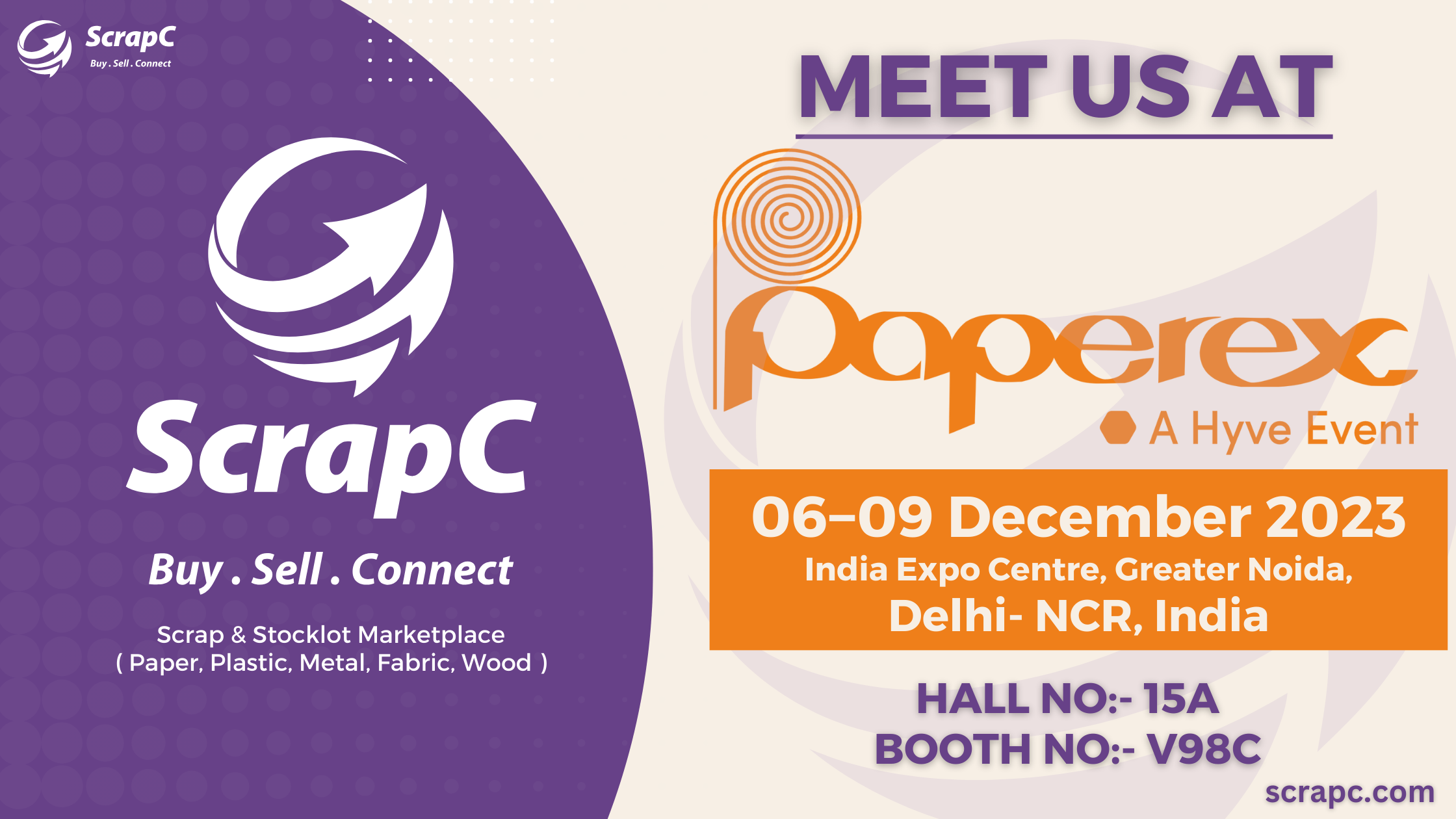 Paperex 2023 Exhibition Banner - World's Largest Pulp and Paper Industry Event